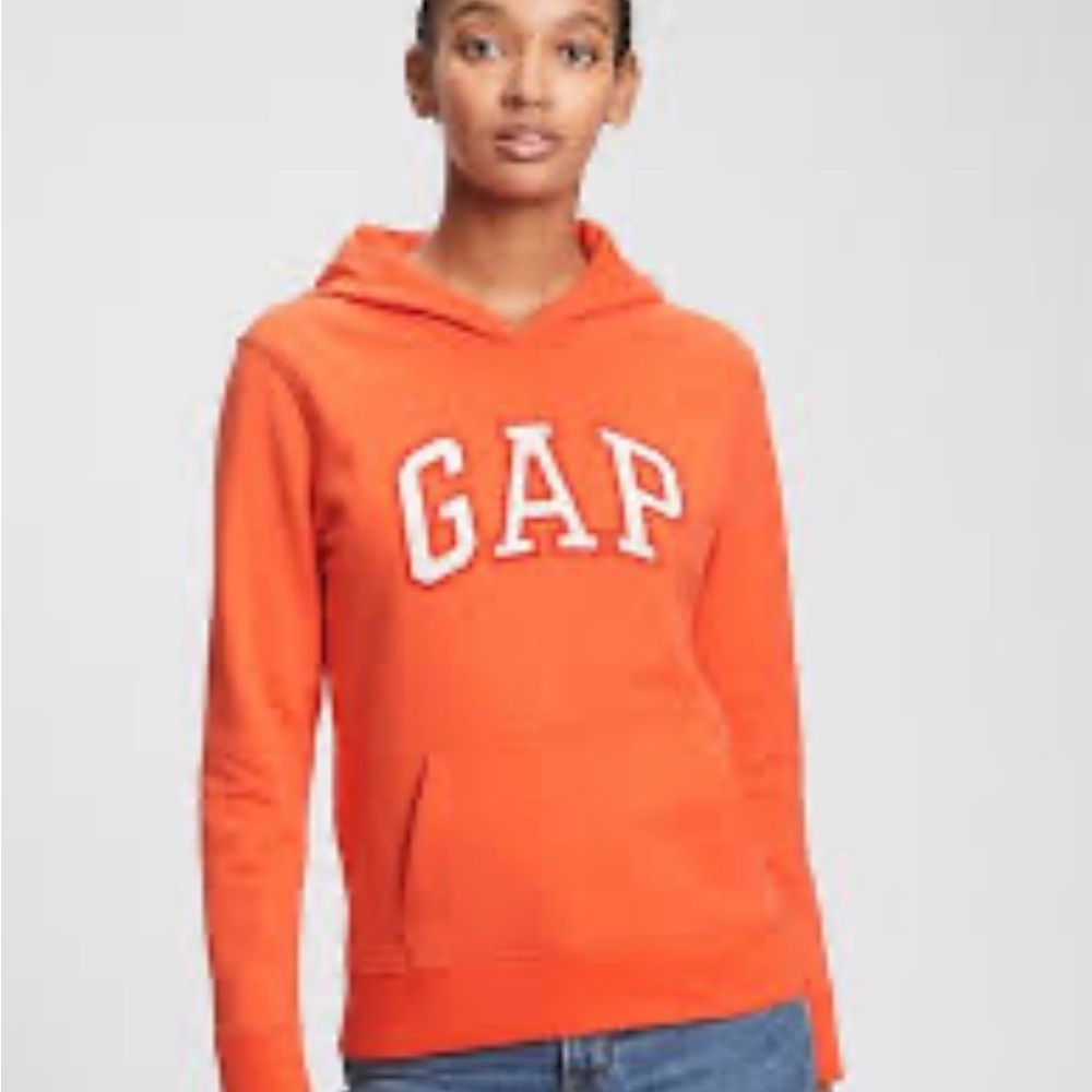 GAP Women's Vibrant Orange Hoodie